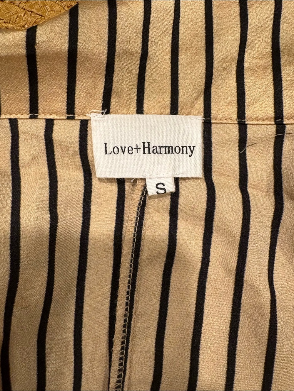 Striped Taupe Button-Front Maxi Dress - Picture 4 of 4